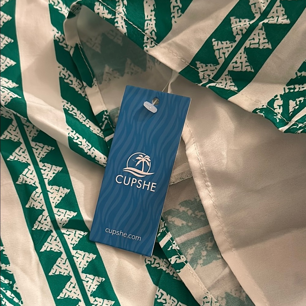 Cupshe Striped Crossover Halterneck Mini Dress NWT - Picture 12 of 13
